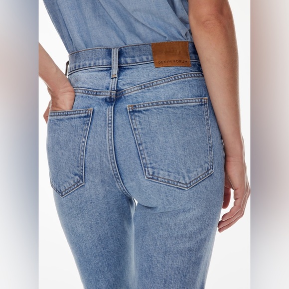 Denim Forum The Twiggy 60's High Rise Flare Aritzia Size - Picture 7 of 11